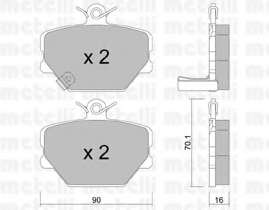 Колодки тормозные (передние) Smart Cabrio 00-04/City Coupe 98-04/Roadster 03-05/Fortwo 04-