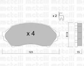 Колодки тормозные (передние) Mazda 323 98-04