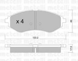 Колодки тормозные (передние) Chevrolet Aveo/Kalos/Daewoo Kalos 03-