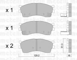 Колодки тормозные (передние) Kia Rio 00-05/Cerato 01-04/Carens 00-/Clarus 96-