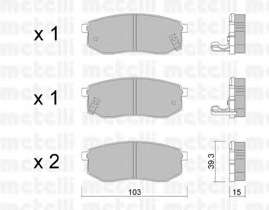 Комплект тормозных колодок, дисковый тормоз