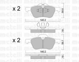 Колодки тормозные (передние) Mini Cooper/One 01-06