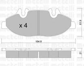 Колодки тормозные (передние) MB Vito/Viano (W639) 03-