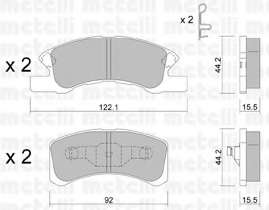 Колодки тормозные (передние) Daihatsu Cuore 1.0 03-/Mitsubishi Mirage 1.0/1.2 12-