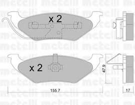 Комплект тормозных колодок, дисковый тормоз