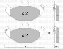 Комплект тормозных колодок, дисковый тормоз