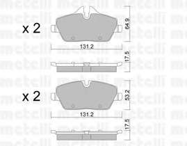 Колодки тормозные (передние) BMW 1 (E81/E82/E87/E88) 04-13/2 (F45) 14-18