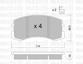 Комплект тормозных колодок, дисковый тормоз