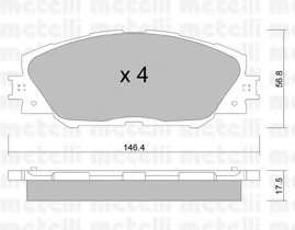 Колодки тормозные (передние) Toyota Auris 10-18/Prius 08-/Rav4 III/IV 06-