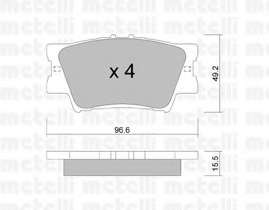 Колодки тормозные (задние) Toyota Camry/Rav4 IV 05-/Avalon 12-18/Lexus ES 06-18