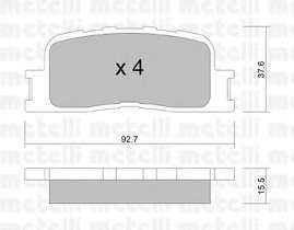 Колодки тормозные (задние) Toyota Camry 01-11/Highlander 00-03/Lexus ES 96-06