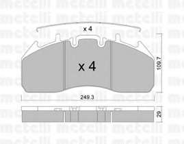 Комплект тормозных колодок, дисковый тормоз