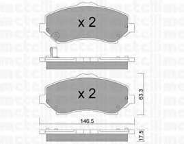 Колодки тормозные (передние) Chrysler Grand Voyager/Dodge Caravan/Journey/Jeep Cherokee/Compass 07-