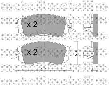 Колодки тормозные (передние) Subaru Forester/Impreza/Legace V/Outback 10-
