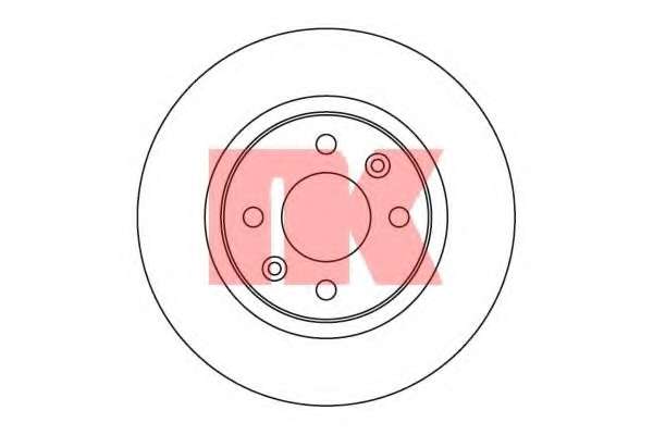 (з ABS)Гальм.диск перед. Dacia Logan 1.4/1.6 04- Renault Twingo 1.2 96-