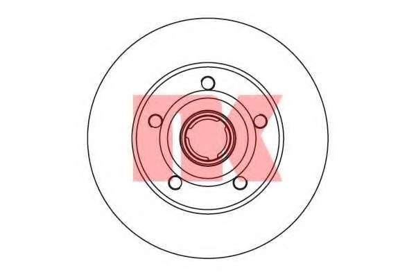 Диск гальмівний задній