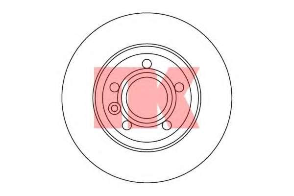 Диск гальмівний VW T4 96- задн. 280x12mm