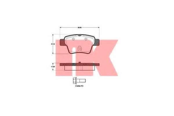 Колодки гальмівні зад. Citroen C4 1.4/2.0 16V 1.6/2.0 HDI 04-