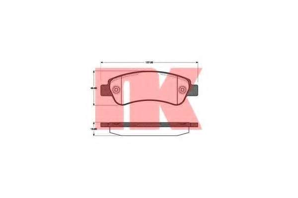 Комплект тормозных колодок, дисковый тормоз