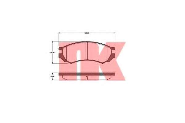 Комплект тормозных колодок, дисковый тормоз