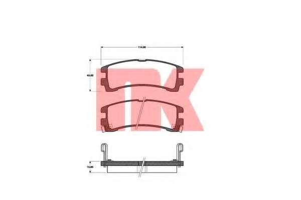 Комплект тормозных колодок, дисковый тормоз