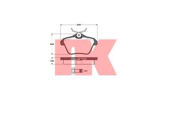 Комплект тормозных колодок, дисковый тормоз