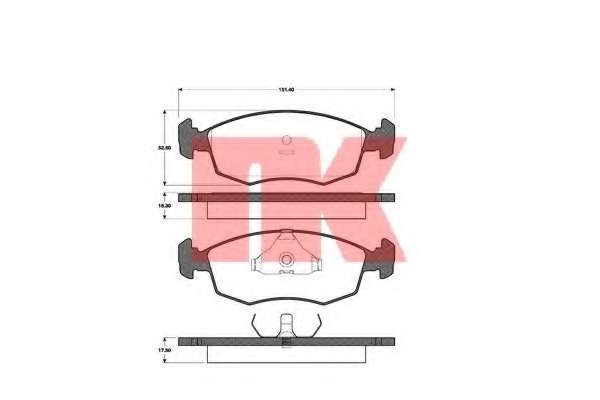 Колодки гальмівні Ford Scorpio/Sierra 82-