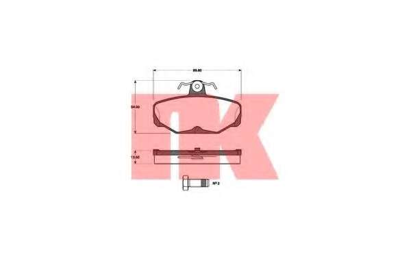 К-кт задніх гальмівних колодок без датчика Ford /Scorpio/Escort/Granada/Sierra/ (82-01)