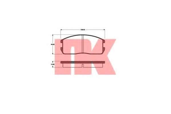 Комплект тормозных колодок, дисковый тормоз