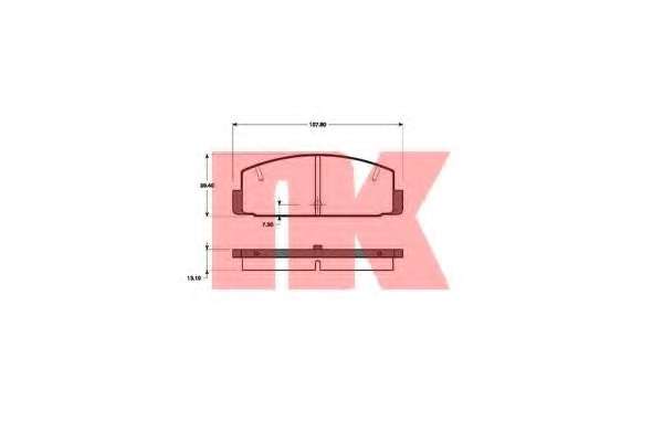 Комплект тормозных колодок, дисковый тормоз