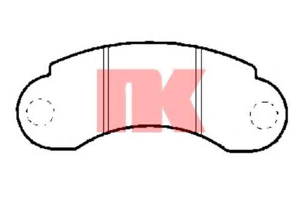 Комплект тормозных колодок, дисковый тормоз