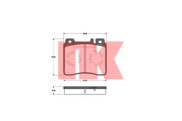 Комплект тормозных колодок, дисковый тормоз