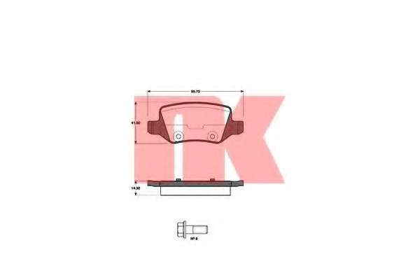 Колодки гальмівнi заднi MB A-class / Vaneo
