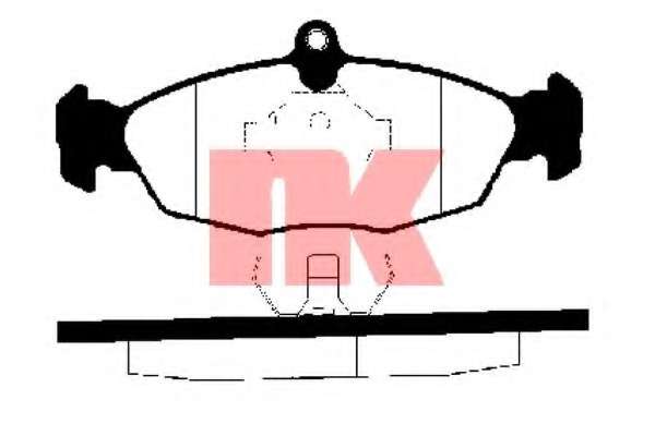 Гальмівні колодки дискові перед. Opel Astra/Vectra 1.4-1.8 -96