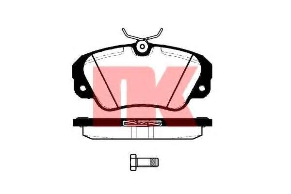 Гальмівні колодки дискові перед. Opel Omega/Senator/Omega/Carlton/Senator/Catera (87-03)