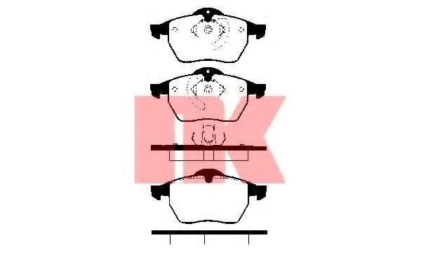Комплект тормозных колодок, дисковый тормоз