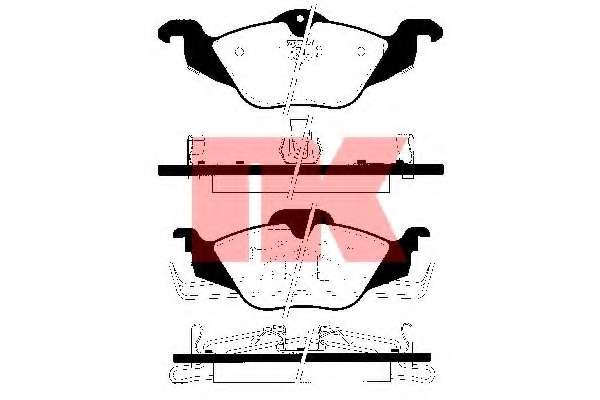 Гальмівні колодки дискові перед. Opel Astra G 1.2-1.8 98-