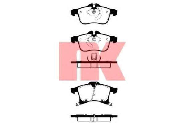 Гальмівні колодки дискові перед. Opel Astra H/Meriva 03-