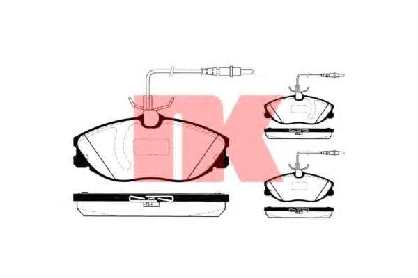 Гальмівнi колодки дисковi Peugeot 607 00-