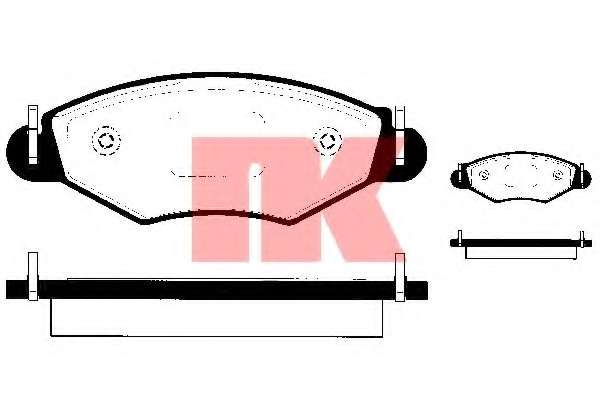 Гальмівні колодки дискові перед. Peugeot 206,306 1.1-1.9 93-