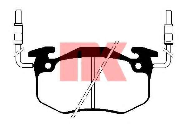 Комплект тормозных колодок, дисковый тормоз