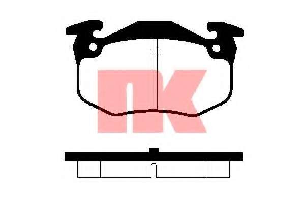 Комплект тормозных колодок, дисковый тормоз