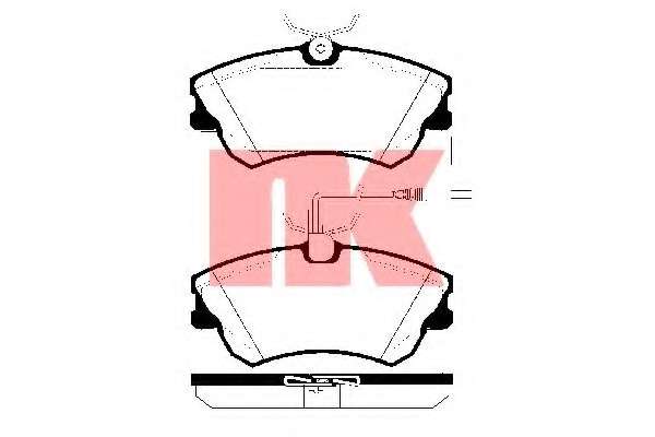 Комплект тормозных колодок, дисковый тормоз