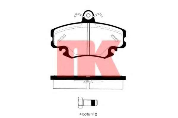 Комплект тормозных колодок, дисковый тормоз