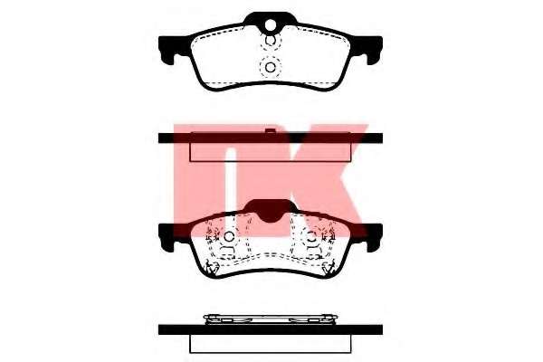 Комплект тормозных колодок, дисковый тормоз