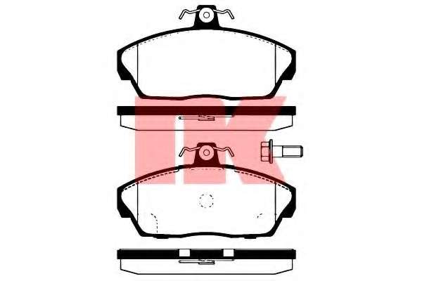 Комплект тормозных колодок, дисковый тормоз
