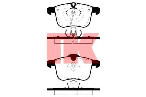 Комплект тормозных колодок, дисковый тормоз