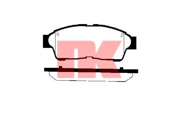 Комплект тормозных колодок, дисковый тормоз