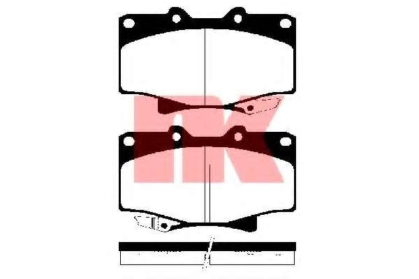 Комплект тормозных колодок, дисковый тормоз