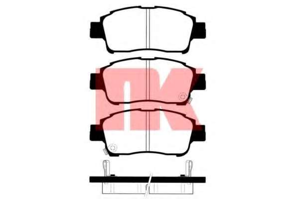 Комплект тормозных колодок, дисковый тормоз